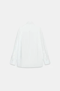 ZW COLLECTION POPLIN SHIRT WITH BUTTONS