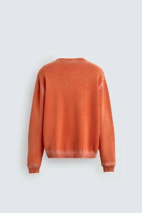 WASHED COTTON SWEATER