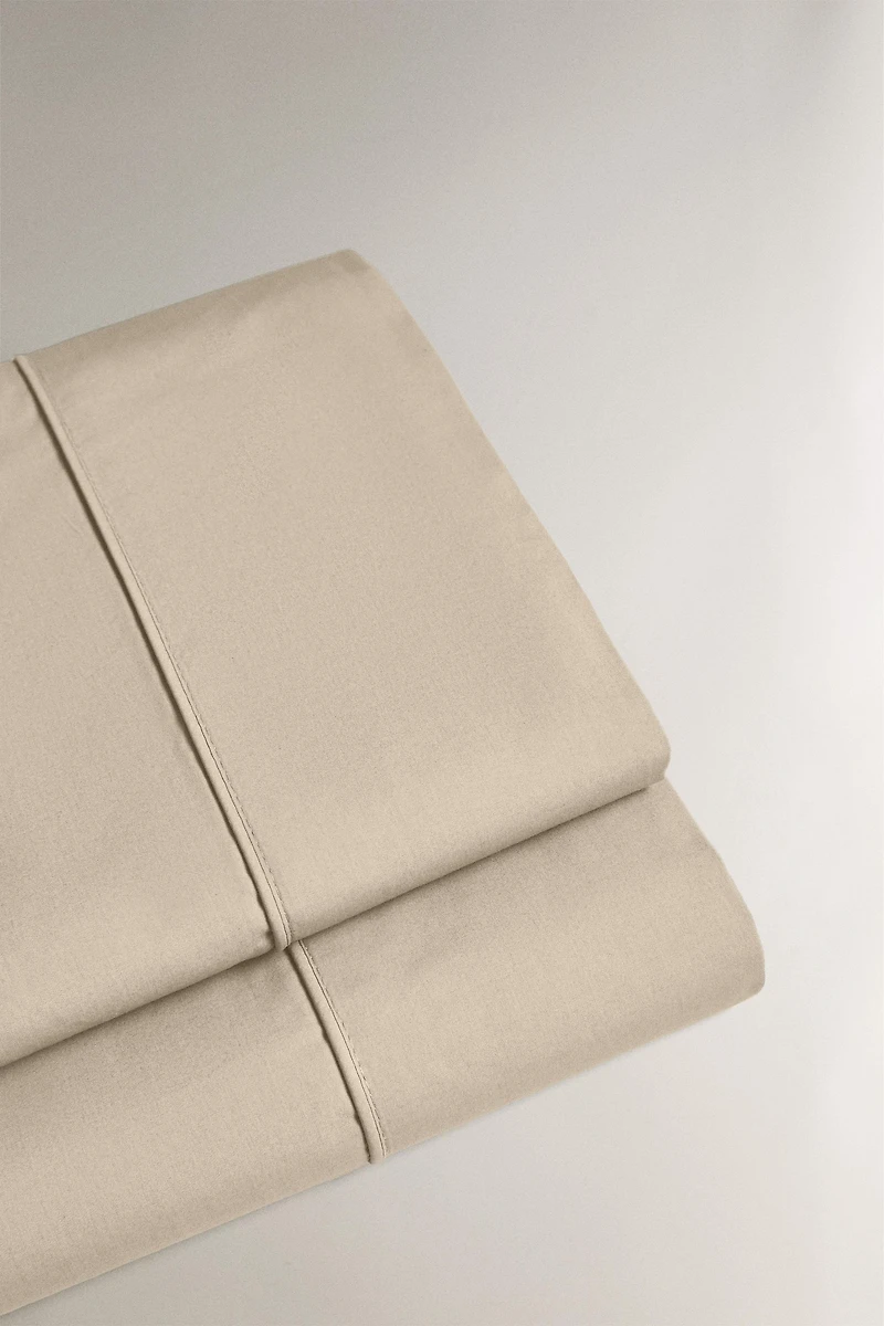 DRAP PLAT PERCALE DE COTON (300 FILS)