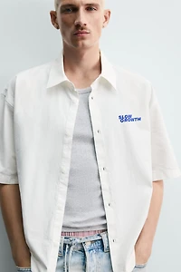 WASHED GRAPHIC PRINT SHIRT