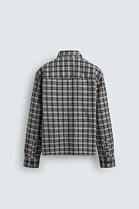 CHEMISE À CARREAUX EN FLANELLE BRODÉE