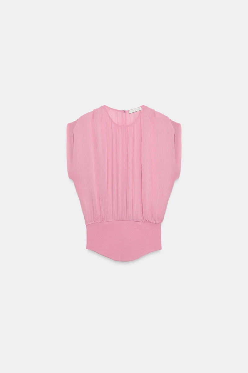 COMBINATION GEORGETTE TOP