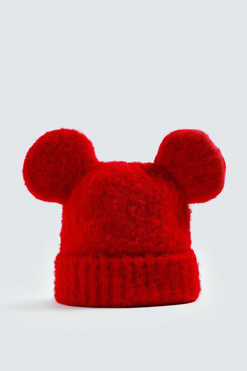 BONNET EN MAILLE OREILLES MICKEY MOUSE HARRY LAMBERT FOR ZARA X DISNEY