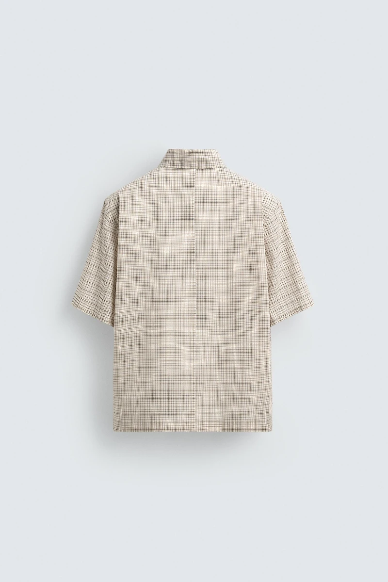 PLAID POLO SHIRT