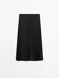 Long pleated skirt