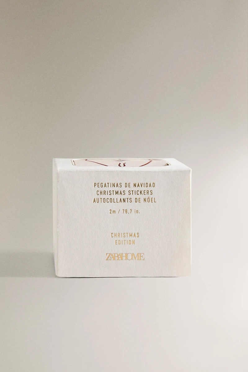 ADHESIVE CHRISTMAS GIFT TAG TAPE