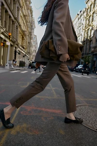 PANTS WITH BUTTONED HEM