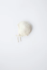 COTTON SILK KNIT BONNET