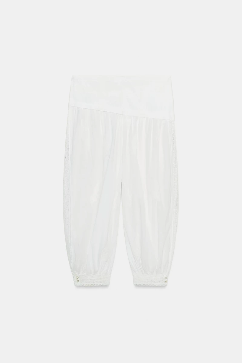 ZW COLLECTION EMBROIDERED BLOOMER PANTS