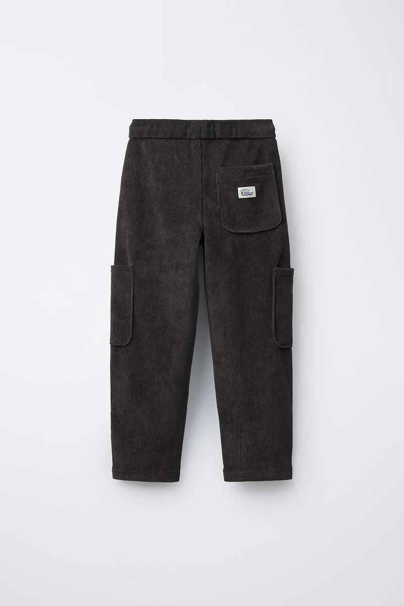 CORDUROY PANTS WITH POCKETS