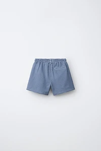 2-6 YEARS/ GINGHAM SWIM SHORTS