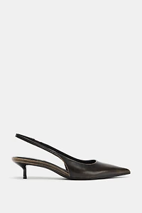 LEATHER SLINGBACKS