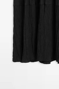 Flowing pleated midi dress