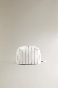 STRIPED MAKEUP BAG
