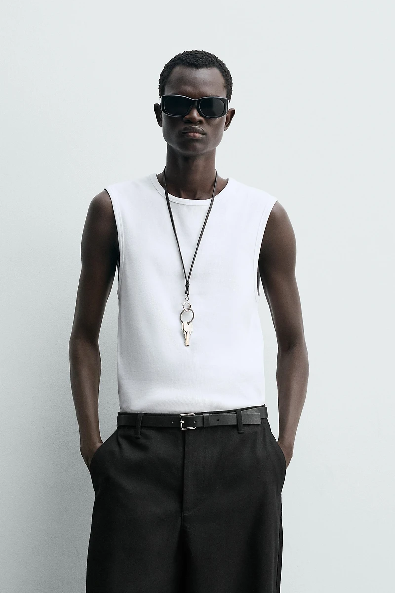 RIBBED TANK TOP