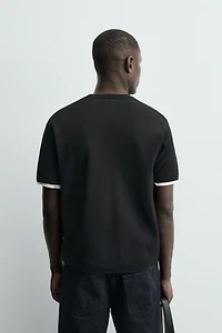 RELAXED FIT KNIT T-SHIRT