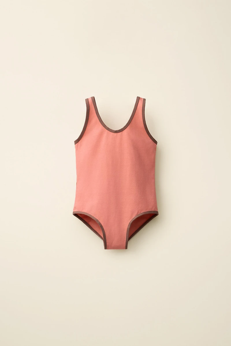 CONTRAST PIPING SWIMSUIT CREATED BY CARAMEL LONDON X ZARA