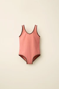 CONTRAST PIPING SWIMSUIT CREATED BY CARAMEL LONDON X ZARA