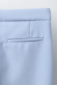 JEWEL BUTTON TAILORED PANTS