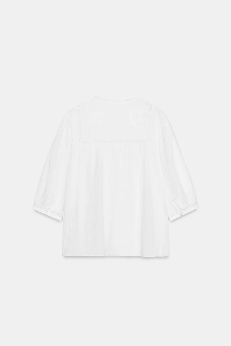 CHEMISE BRODERIES DENTELLE ZW COLLECTION