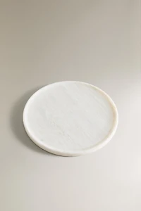 WHITE MARBLE BATHROOM TRAY