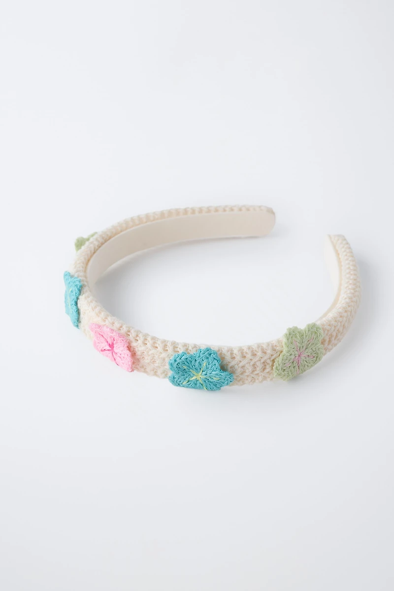 CROCHET FLOWER HEADBAND