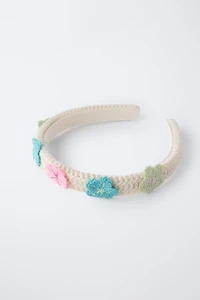 CROCHET FLOWER HEADBAND