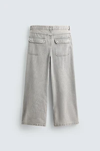 RELAXED STRAIGHT FIT STRIPED PANTS