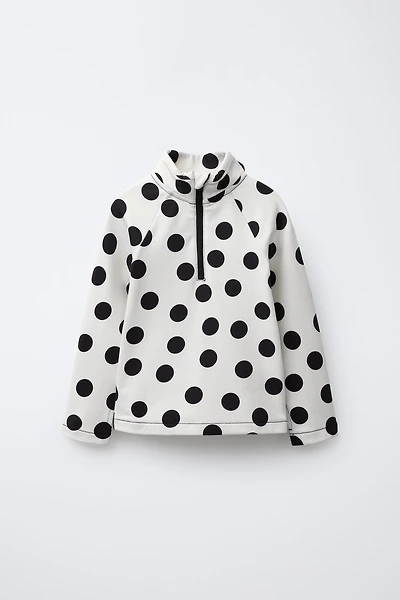 BREATHABLE POLKA DOT T-SHIRT