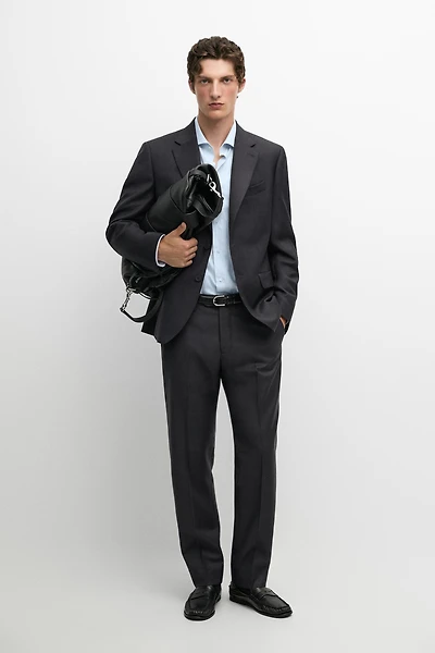100% wool suit pants
