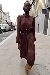 MIDI BELT DRESS