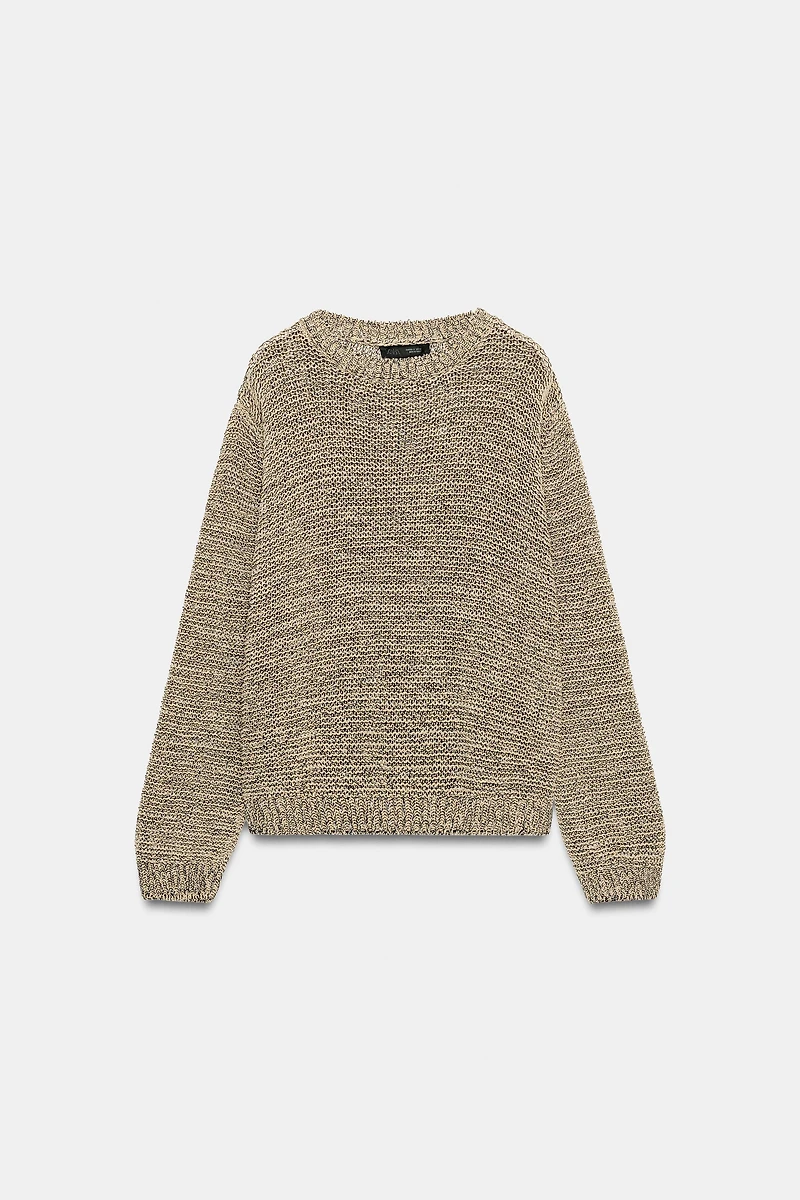 METALLIC THREAD KNIT JUMPER