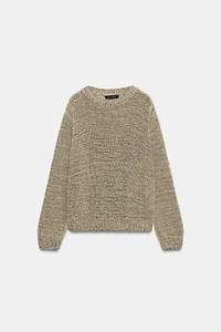 METALLIC THREAD KNIT JUMPER