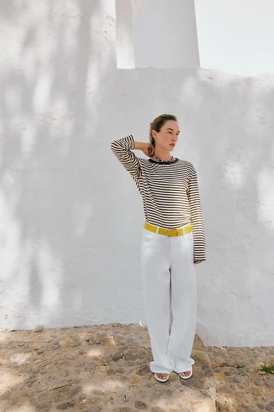 STRIPED LONG SLEEVE T-SHIRT