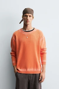 WASHED COTTON SWEATER