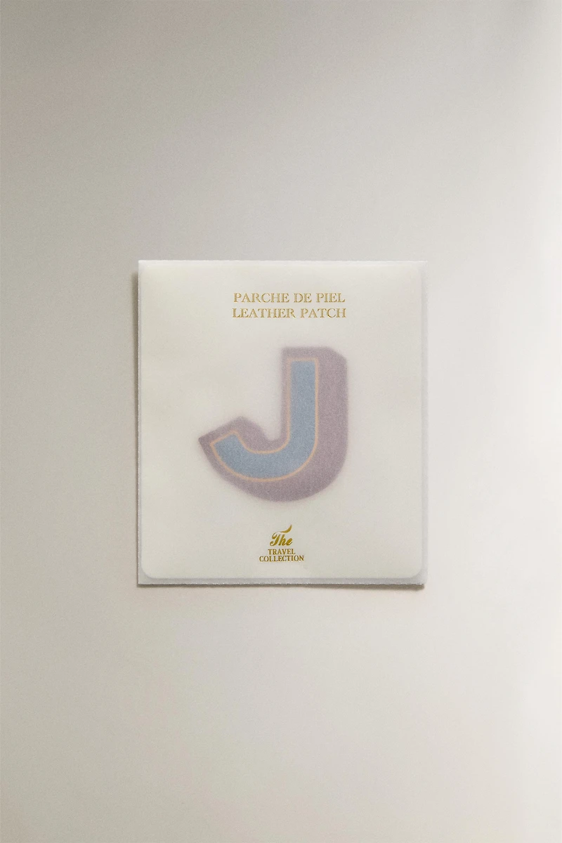 LEATHER LETTER J PATCH