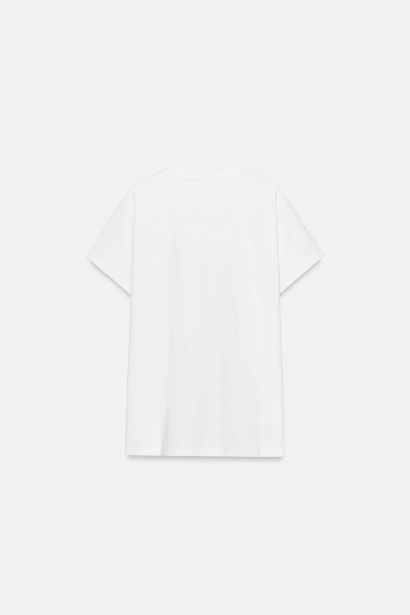 T-SHIRT À MANCHES TOMBANTES