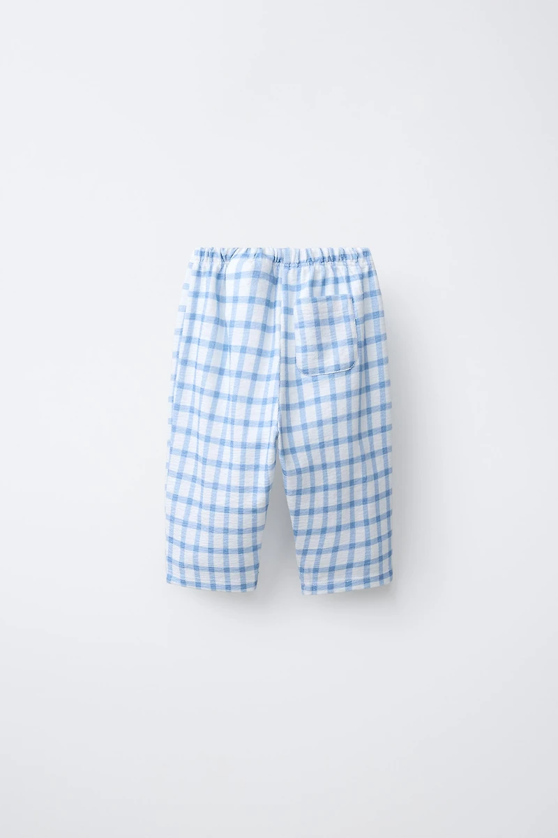PLAID POCKET PANTS