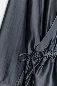 ZW COLLECTION FLOWY WRAP BLOUSE