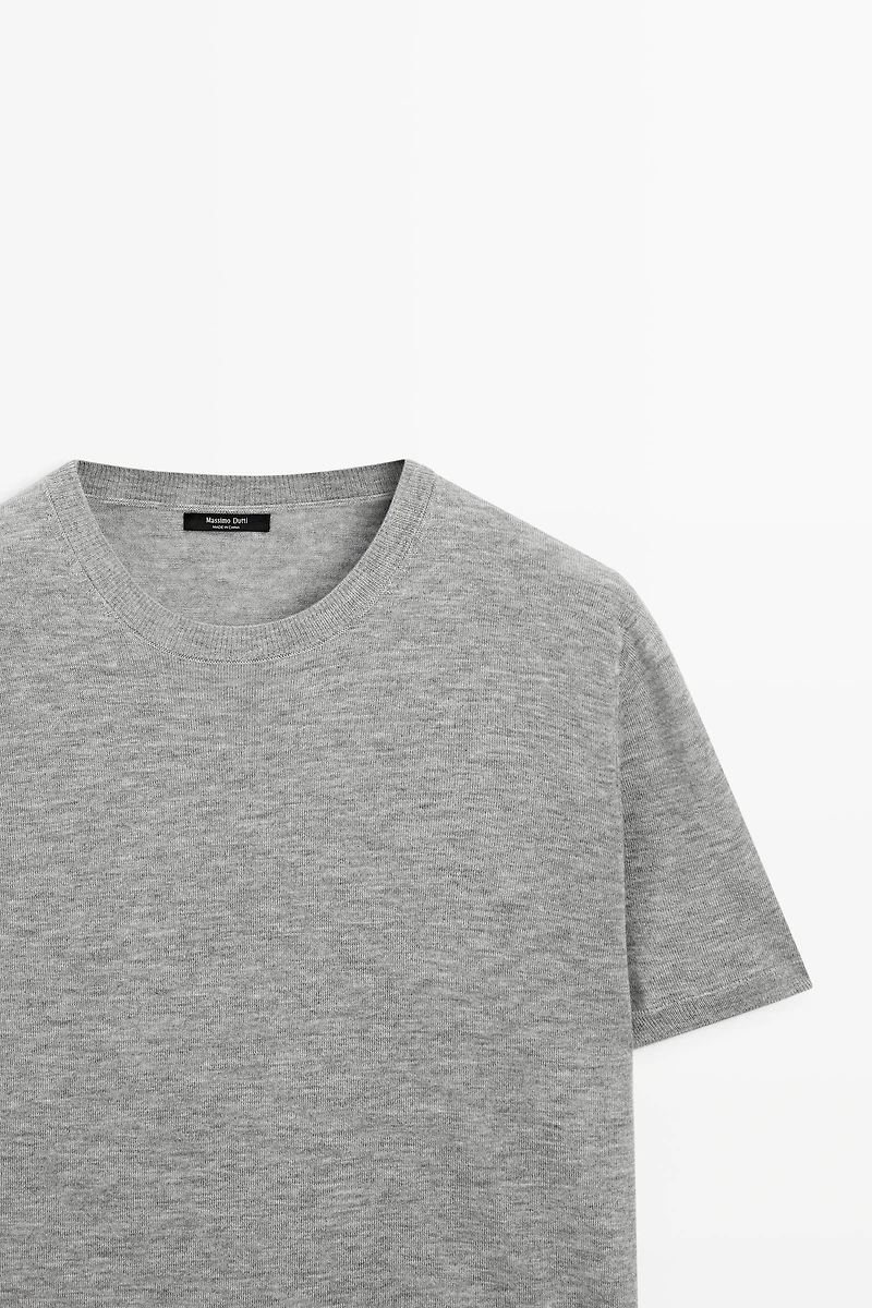 Pull en maille fine à manches courtes