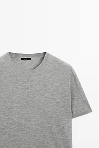 Pull en maille fine à manches courtes