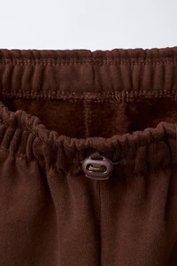 PANTALON DE JOGGING DOUX AVEC ÉTIQUETTE