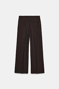 WIDE LEG PANTS WITH DOUBLE WAISTBAND