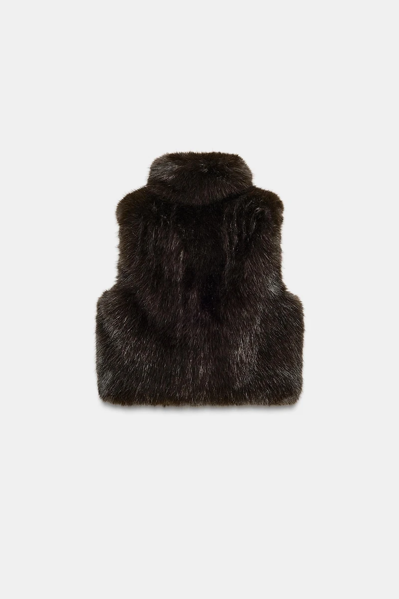 FAUX FUR VEST