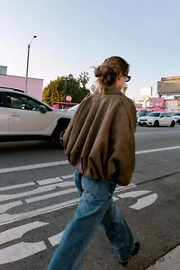 VESTE BOMBER EFFET DAIM