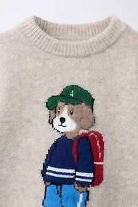 SOFT KNIT EMBROIDERED DOG JUMPER