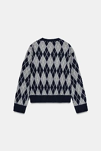 DIAMOND KNIT JUMPER