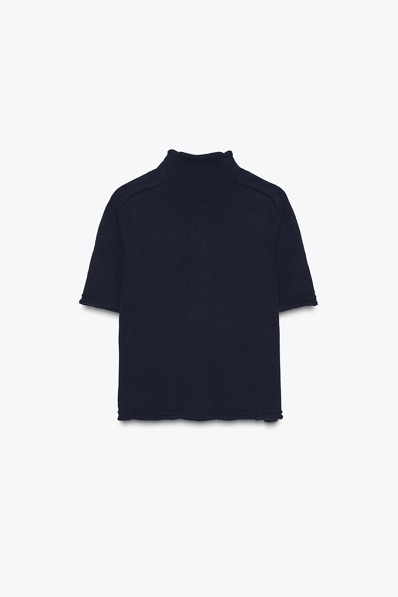 GILET EN MAILLE À MANCHES COURTES