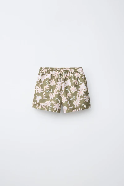 6-14 YEARS / FLORAL SWIM SHORTS