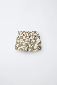 6-14 YEARS / FLORAL SWIM SHORTS